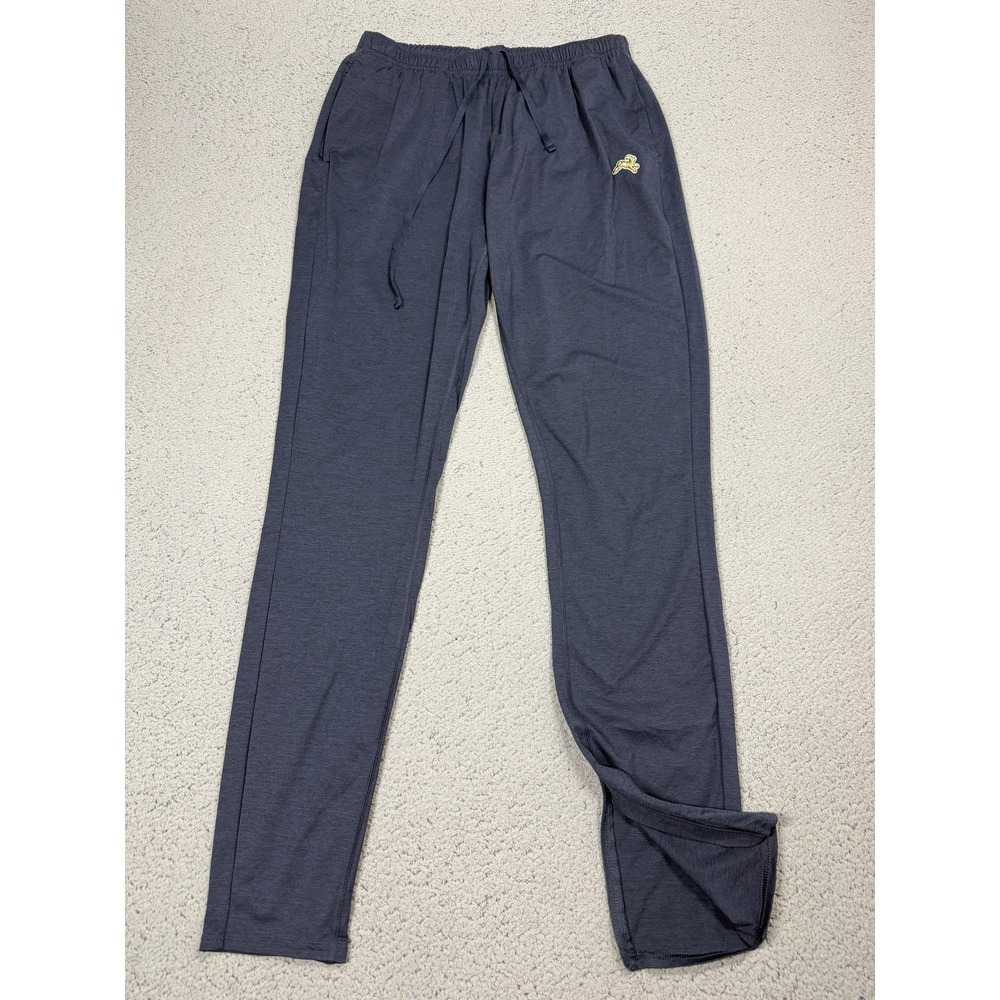 Tracksmith Pants Mens Small Blue Knit Running Track Joggers Zip Ankle Athletic